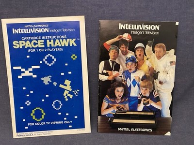 Lot De 2 Overlays Mattel Intellivision – Space Hawk 1981, Bon état