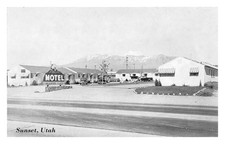 Sunset Utah Street View Mauna Loa Motel Hwy 91 Autos Postcard COPY #75994