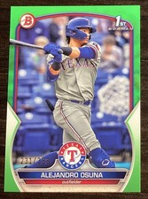 2023 Bowman Alejandro Osuna BP-131 1st Neon Green Paper /399 | Texas Rangers