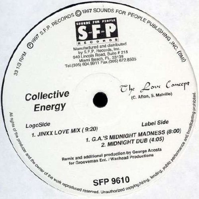 Collective Energy - The Love Concept 12'' Vinyl Electronic House 26783