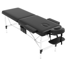 Massage Table Massage Bed Portable, 26 LBs Light Weight 2 Section Foldable Ta...