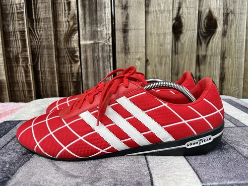Adidas Adi Racer Goodyear Sneakers Size UK  12 Low Top Red/White Athletic Men's