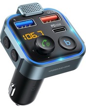 Bluetooth 5.0 FM Transmitter for Car, PD 20W  QC 3.0  Stronger Microphone...