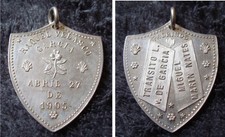 Zilveren dooppenning uit Spanje 1905