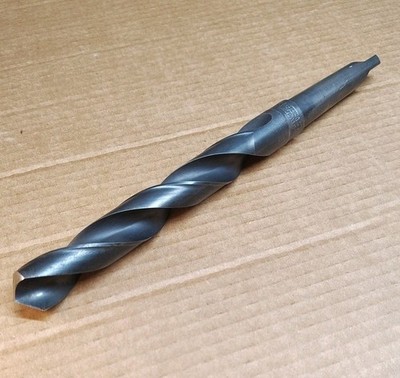 53/64'' Drill Bit MORSE Taper Shank, 10.5 Length, HSS USA, Cle-Forge N7616