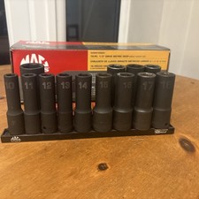 Mac Tools 12 Inch 10-25mm Deep Brpt Impact Sockets 222324mm Missing