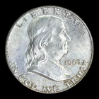 1963-D Franklin Silver Half Dollar