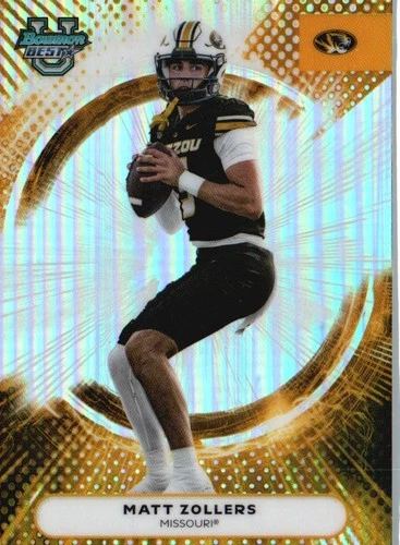2025 Bowman Best University Football Refractor Matt Zollers #11