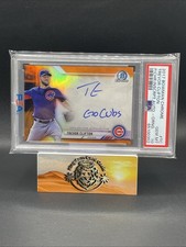 💥2017 BOWMAN CHROME - TREVOR CLIFTON ORANGE REFRACTOR AUTO #/25 SP ( PSA 10 )💥
