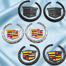 2pcs For Escalade Cts Sts Fender Marker Door Badge Emblem Car Decoration Sport