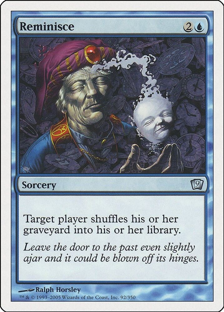 2005 Magic: The Gathering: 9th Edition - Reminisce (#92, Uncommon, Near Mint)