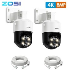 ZOSI 2Pack C296 4K 8MP PoE IP PTZ Dome Security Camera Add-on Outdoor With Cable