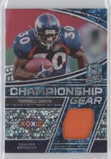 2022 Spectra Championship Gear Neon Blue Prizm 12/60 Terrell Davis HOF 16wc