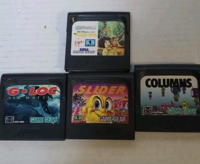Sega Game Gear 4 Game Lot G-Loc Air Battle, Columns Jungle Book Sega Game Gear