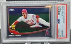 Mike Trout 2013 Topps Chrome Sliding Rookie Gold Cup Angels PSA 10 #1