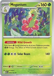 Meganium 010/132 Mega Evolutions Holo Rare