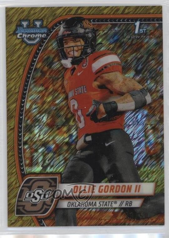 2024 Bowman U Chrome Gold Shimmer Refractor /50 Ollie Gordon II #197 0p0