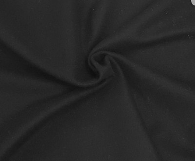 100% Wool BLACK Fabric BTY Thick warm Italian outer wear coat 59''