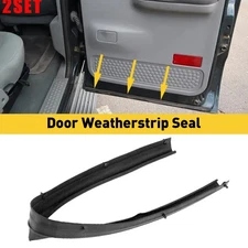 2Set Car Door Rubber Weather Seal Lower Strip Weatherstrip For 99-16 Ford Super