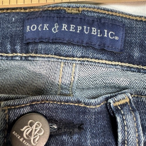 Rock & Republic Women’s Jeans Berlin Size 4 Medium Wash - Picture 5 of 9