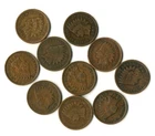 10 PIECE LOT Indian Head Cent Pennies MIXED DATE -COINS MOSTLY GOOD AND BELOW #3