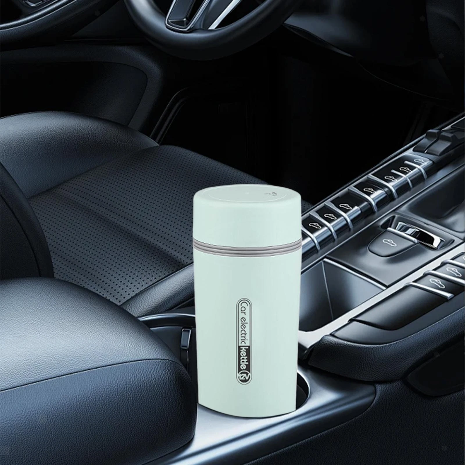 Car Heating Cup Leakproof Car Electric Kettle for Camping Outdoor Road Trips