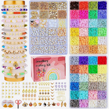 Bracelet Making Kit DIY Kit Bracelet Necklace Beads Charms Set Christmas Gift