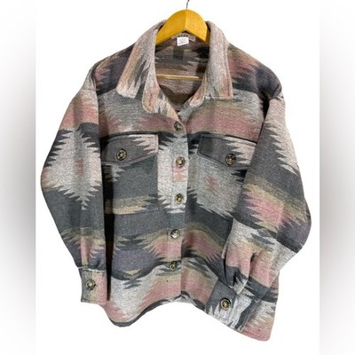 L.I.F.E Love Is For Eternity Southwestern Shacket Medium NWT Western Boho Jacket