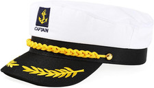 Captain Hat Nautical Sailor Skipper Hat Ship Yacht Boat Sailor Navy Marine Admir