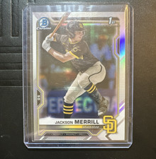 2021 Bowman Draft Chrome - Jackson Merrill #BDC-119 Refractor Padres Error 🔥🔥