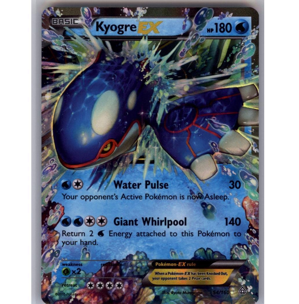 Kyogre EX Holo Ultra Rare XY - Primal Clash 54/160 NM