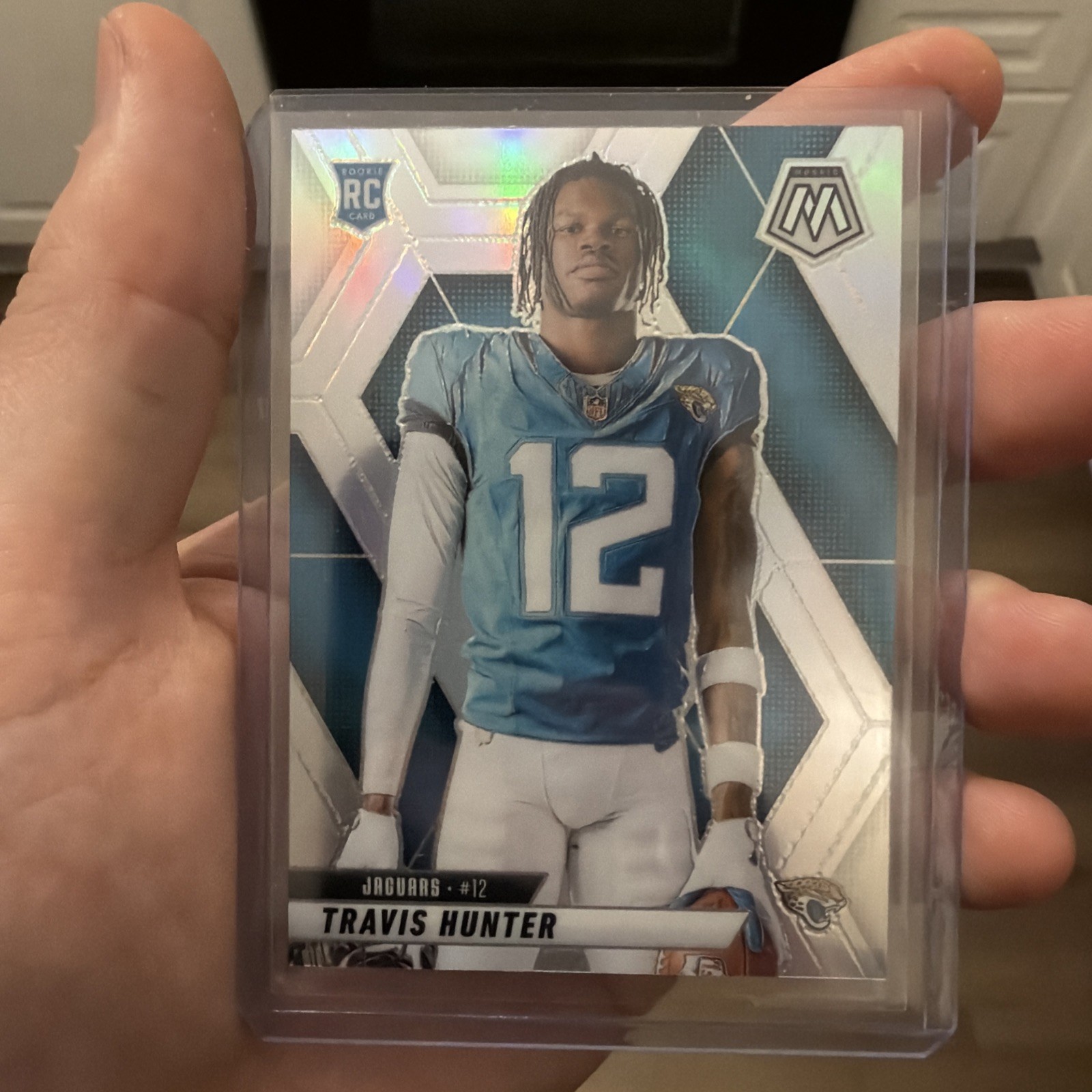2025 Travis Hunter Panini Mosaic Rookie Silver Prizm Image Variation RC