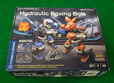 Hydraulic Boxing Bots Stem Experiment Kit Thames & Kosmos Open Box Complete