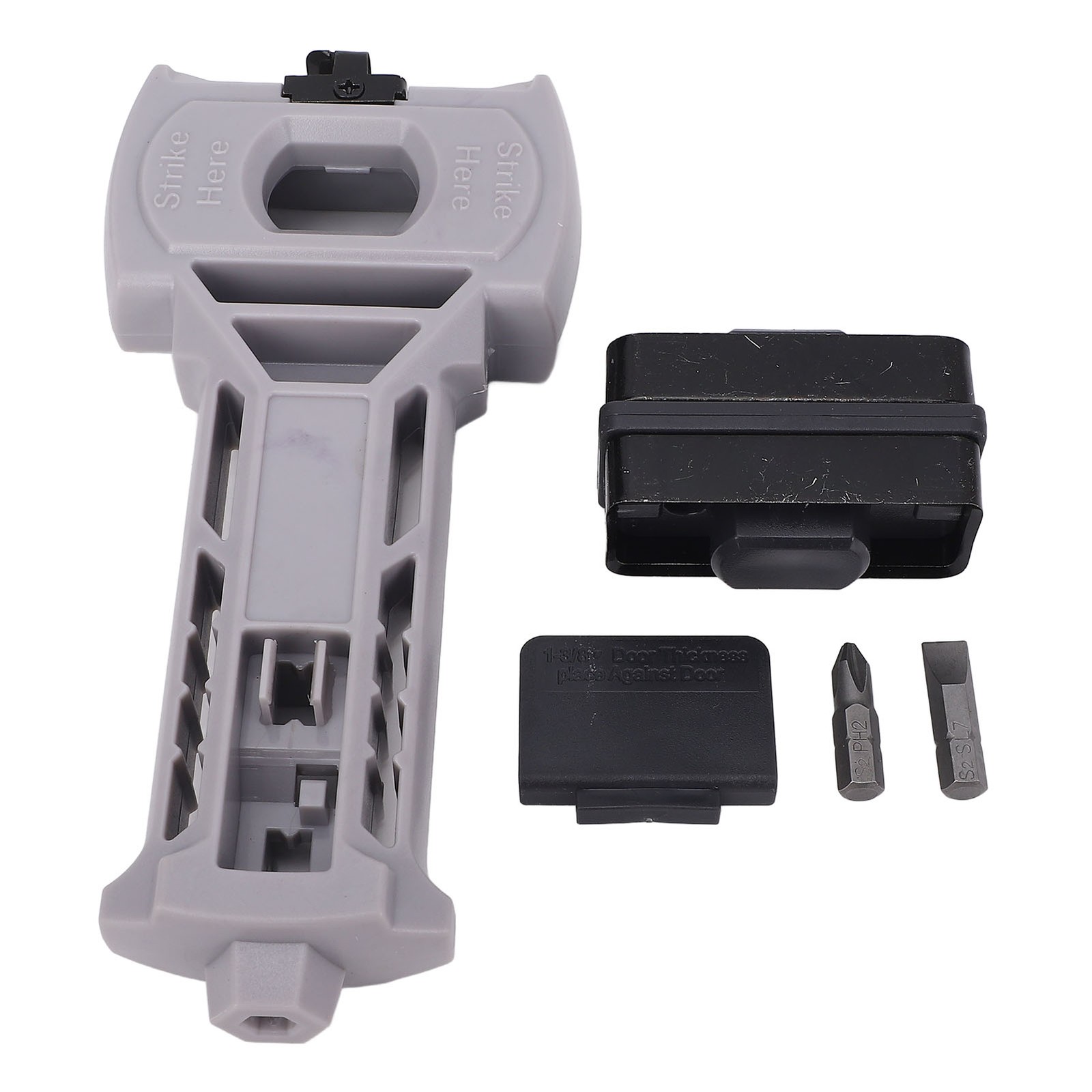 Door Latch Mortise Tool For Accurate Latch Installation Gray Excellent