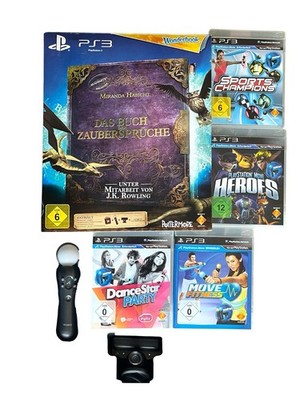 PlayStation Move Controller Set Kamera und Spiele das Buch der Zaubersprüche PS3