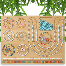 Bead Boards for Jewelry Making, Combi Bamboo Beading Board for Jewelry Bracelet