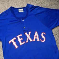 Vintage 90s Single Stitch T-Shirt Texas Rangers Adult Size M Made in USA Rare