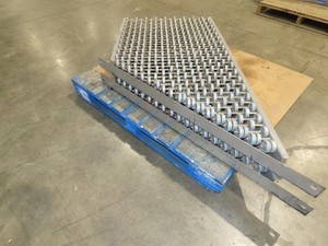 30"x 60" Butt Spur Steel Skate Wheel 45° Diverter Gravity Conveyor 2-Sections