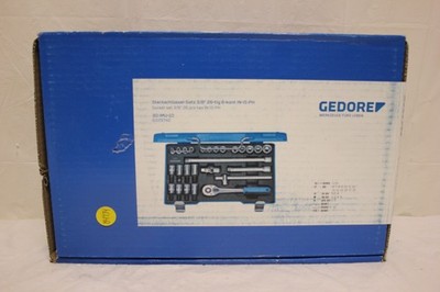 GEDORE 30 IMU-10 Socket Set 3/8'' 26 Pieces Hex IN-IS-PH Silver C2