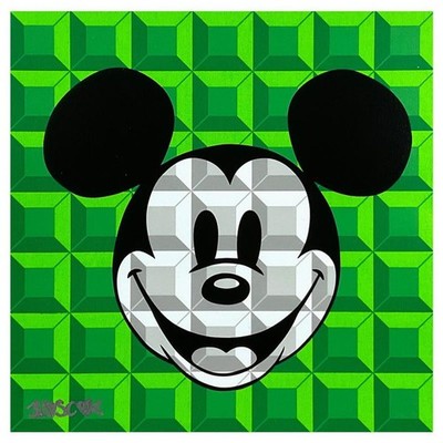 Tennessee Loveless, ''Green 8-Bit Mickey'' Limited Edition on Canvas from Disney F