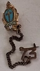 Vintage 1973 Christian GRADUATE Enamel Plated Gold Metal Made in Italy Pin