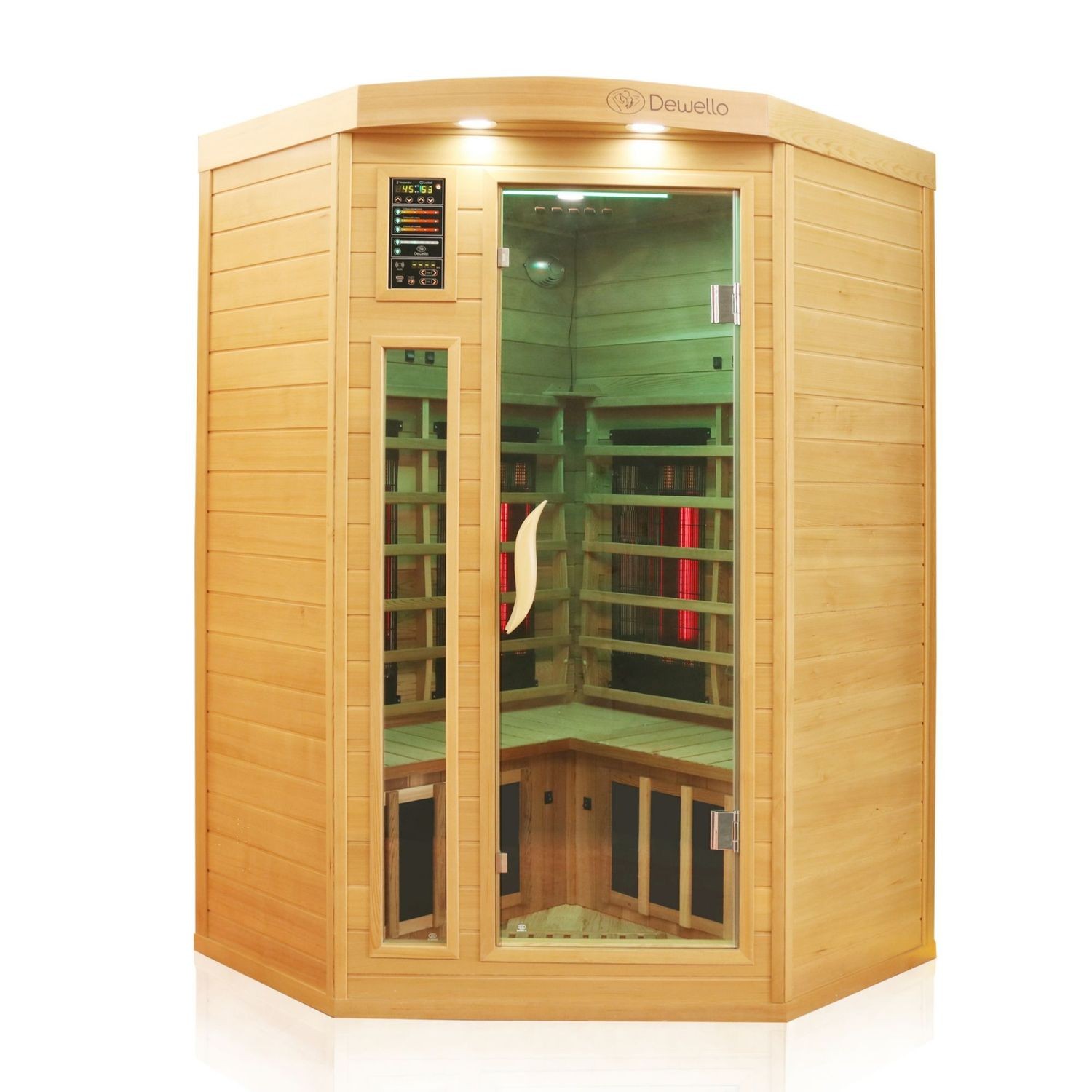 Infrarotkabine Infrarotsauna Sauna Wärmekabine 2 3 Personen Vollspektrum Hemlock