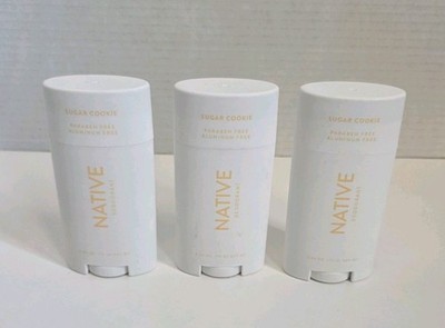 Lot of 3 original Native Deodorant Limited Edition Holiday Sugar Cookie 2.65 oz