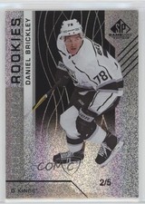 2018-19 Upper Deck SP Game Used Authentic Rookies Black 2/5 Daniel Brickley 2o7