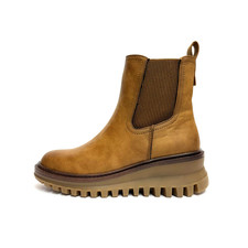 REFRESH SCARPE DONNA STIVALETTI FASHION CON ZEPPA MEDIA 172983 CAMEL