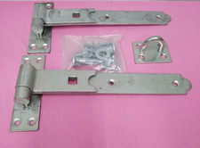 KURBELHAKEN & BANDSCHARNIERE + BOLZEN & SCHRAUBEN SET - SCHWERLAST VERZINKT🚪💩