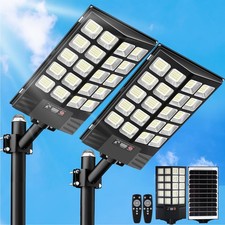 2 Pack Solar Street Light Outdoor Waterproof ...