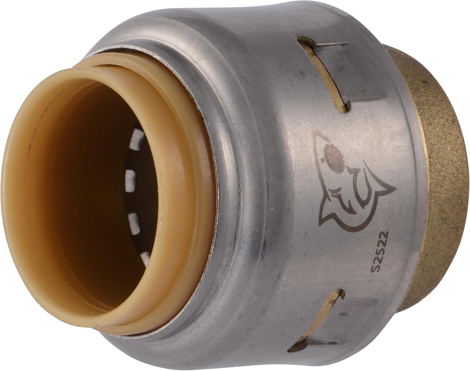 Max 1/2 Inch Push Cap, Push to Connect Brass Plumbing Fitting, PEX Pipe, Copper,