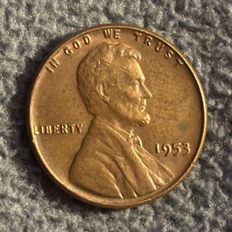 1953 Lincoln Wheat Small Cent Penny Philadelphia Business Strike Copper BN