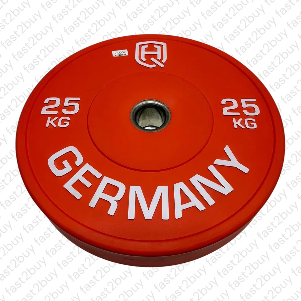 HQ Germany Olympic Bumper Plates 25 kg - Rot